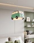 Retro Minibüs Çocuk Odası Sarkıt Lamba – Kişiye Özel Plakalı